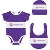 Only4fan srl ACF Fiorentina Set completo neonato, Prodotto Ufficiale, viola, 9-12 mesi