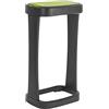 Bo-Camp - Contenitore per rifiuti con coperchio ribaltabile, 120 litri, colore: Verde/Nero