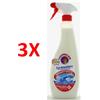 CHANTECLAIR 3 X Chanteclair Sgrassatore Universale Disinfettante Trigger 600 Ml Spray