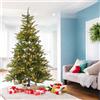 Lotti Importex Albero di Natale con Luci Abete Alpino H 210 x Ø 127 cm 500 LED