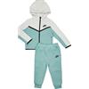NIKE TUTA NSW TECH FLEECE - GHIACCIO/VERDE - 66M880-E4J