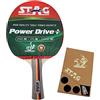 STAG ICONIC Stag Racchetta da Tennis da Tavolo Power Drive Plus | 174 Grammi | Intermedia | Gomma Approvata ITTF (Multicolore)(Taglia Unica)