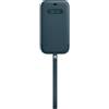 Apple Custodia In Pelle Originale Apple Iphone 12 Pro Max Con Magsafe - Blu Baltico