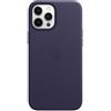 Apple Custodia In Pelle Originale Apple Iphone 12 Pro Max Con Magsafe - Viola Scuro