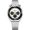 Citizen Orologio cronografo da uomo Citizen AN3660-81A Bullhead quadrante bianco etic...