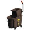 Rubbermaid Commercial Products Rubbermaid Commercial Wavebreak Side Press Combo, 35 Quart, Brown, 1