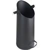 Valo Pellet VK000505 - Secchio per carbone in acciaio, con manico pieghevole, contenitore per carbone, dimensioni 23 x 23 x 51 cm, colore: Nero