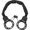NAVEE Handcuff Lock - Serratura per bicicletta ed e-scooter con design manette, catena in alluminio da 6 mm, diametro serratura 74 mm, protezione antifurto per manubrio e ringhiera