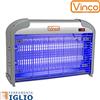 VINCO Zanzariera Insetticida Elettrico Lampada Fulmina Zanzare Giardino 20W 60mq VINCO