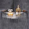 Mensola doccia angolare in acciaio inox 304 design cromato antiruggine
