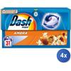 Dash 4x Bundle Dash Lavatrice Ecodosi 31 Pezzi Ambra Made In Italy