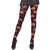 Leg Avenue Collant con motivo Bocche Black Dimensioni