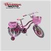 RESET BICICLETTA BIMBA/RAGAZZA MISURA 16 4/5/6 ANNI NEW PRINCESS COLORE ROSA