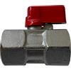 MINI VALVOLA A SFERA IN OTTONE ATTACCO F/F DA 1/2"