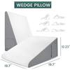 Carparelli Cuscino A Cuneo Antiriflusso Triangolo In Memory Foam Rialzo Gambe Per Letto