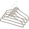 Compactor Set di 4 Grucce Antiscivolo con Barra, Grucce per Bambini, Plastica, 42 x 0,5 x H 23,5 cm, Beige, RAN8500