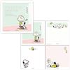 Punzone Hallmark Peanuts Snoopy Memo Pad, verde, 812256 100 x 100 mm 100 fogli 4 disegni