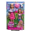 Mattel BARBIE STACIE RESCUE Box 2 Bambole con 2 CUCCIOLI Cane Gatto Mattel HRM09