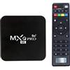 MXQ TV BOX DECODER SMART INTERNET WIFI PRO 8K RAM 4GB ROM 32GB ULTRA HD ANDROID MXQ