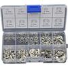 Kit Anello a Scatto Forniture Commerciali Industriali Lavatrice Metallo 120pz M1