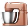 Kenwood Go KZM35.000RD Planetaria con Design Salvaspazio, Impastatrice Compatta con Ciotola da 4L, 3 Strumenti di miscelazione, 6 Velocità, Alta solo 30cm, dotata di Maniglia, Potenza 800W, Argilla
