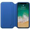 Apple Originale Apple Pelle Portafoglio Custodia Cover per IPHONE X - Elettrico Blu -