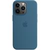 Apple iPhone 13 Pro Custodia Silicone Magsafe Colore Blu Jay