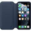 Apple Custodia Folio In Pelle Originale Apple Iphone 11 Pro Max - Blu Profondo - Nuovo