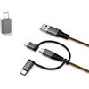 Cupra KIT CAVO DI RICARICA 3 IN 1 USB TIPO C ACCESSORIO CUPRA ORIGINALE NEW 000051444A