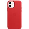 Apple Custodia In Vera Pelle Apple iPhone 12/12 Pro Con Magsafe (PRODUCT) RED