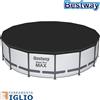 Bestway Telo Copripiscina in PVC Copertura per Piscina Tonda Rotonda Fuoriterra Ø 457 cm