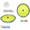 GDLC 10 Candele Ceri alla Citronella Antivento in Alluminio per Zanzare Insetti Ø14cm