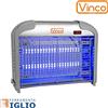 VINCO Zanzariera Elettrica Ammazza Zanzare Insetticida Elettrico 2 Lampade UV Giardino