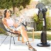 Innovagoods VENTILATORE CON NEBULIZZATORE CON 5 PALE VENTILATORE DA TERRA CON TELECOMANDO