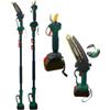 GrecoShop Kit 3 in 1 Motosega Mini a Batteria 6" + Cesoia a Batteria + Asta Telescopica