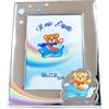 ELITE ARGENTI Cornice Porta Foto Argento Elite Regalo Nascita Bimbo Orso Aviatore Arcobaleno