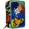Sj Gang Seven Sj Zaino scuola Sdoppiabile estensibile e/o Astuccio 3 zip Big Critty boy 2023