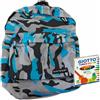 Niji Northpoint Niji Zaino Scuola Casual Azzurro militare Omaggio Astuccio 12 pennarelli