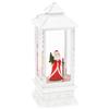 Lotti Importex Lanterna Luminosa Natalizia h27,5 cm Babbo Natale con Glitter LED Bianco Caldo