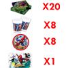 Marvel Kit Festa Compleanno Spiderman Set Party Completo Uomo Ragno X8X16X24X32X40