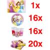 Party KIT COORDINATO COMPLEANNO DISNEY PRINCESS Set Party Principesse Tovaglia Inclusa