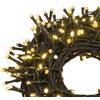 Lotti Importex Lotti Catena Luminosa 1000 Luci LED di Natale Bianco Caldo Multi 24,5 mt Timer