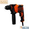 BLACK+DECKER Trapano Elettrico a Percussione B+D BEH550-QS 550W Mandrino Autoserrante da 13mm