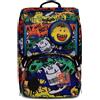 Sj Gang Seven Sj Zaino scuola Sdoppiabile estensibile e/o Astuccio 3 zip Big Critty boy 2023