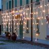 Lotti Tenda Luminosa Ice Light 186 LED Bianco Caldo Prolungabile Luci Natale