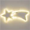 Lotti Importex Lotti Stella Cometa Luminosa 65x28 cm con 192 LED Bianco Caldo Telaio in Metallo