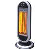 DCG Stufa Elettrica Carbonio 900W Oscillante col Nero / Argento SA9837 DCG Eltronic