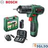 Bosch Trapano Avvitatore a Batteria 2 Velocità 2 Batterie Litio 12V + Valigetta e 38pz
