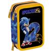 Maricart Zaino Scuola Ovetto Organizzato e/o Astuccio 3 zip Sonic 2 2023