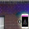 Lotti Importex Lotti Tenda Luminosa Bluetooth 400xH90cm Luci di Natale 180 LED RGB Multicolor